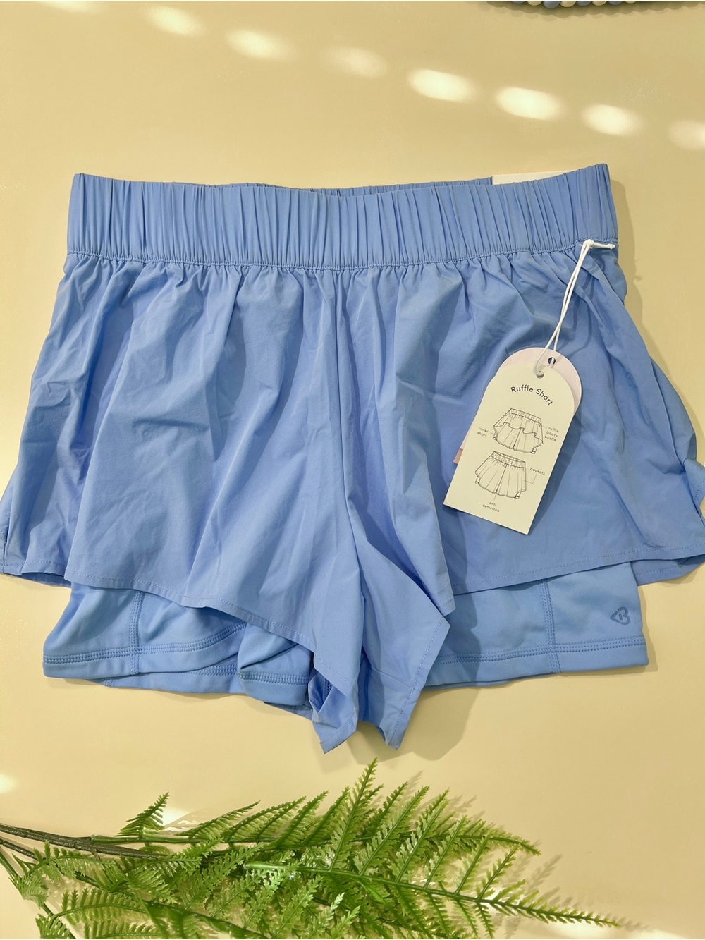 Blogilates Ruffle Athletic Shorts – Size M NWT - Picture 2 of 6